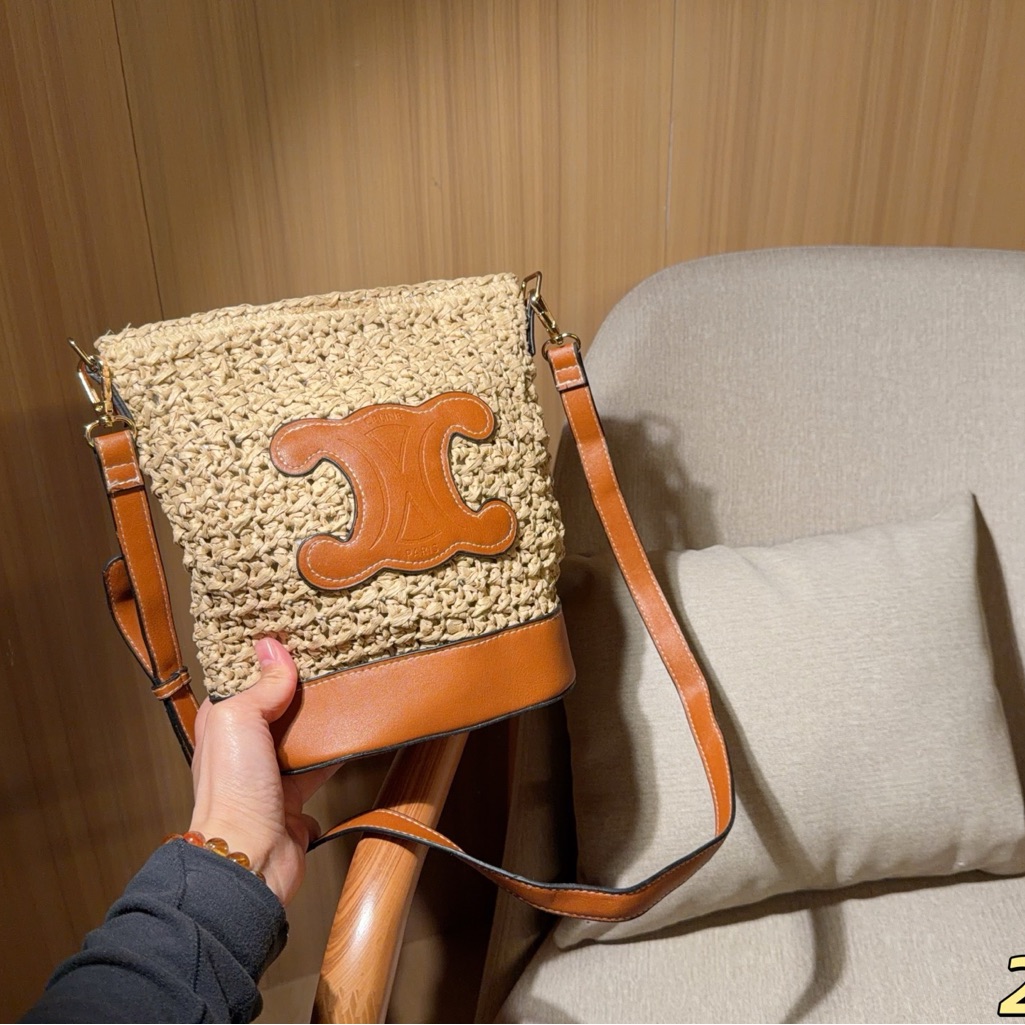 Celine 192512cm Straw Bag